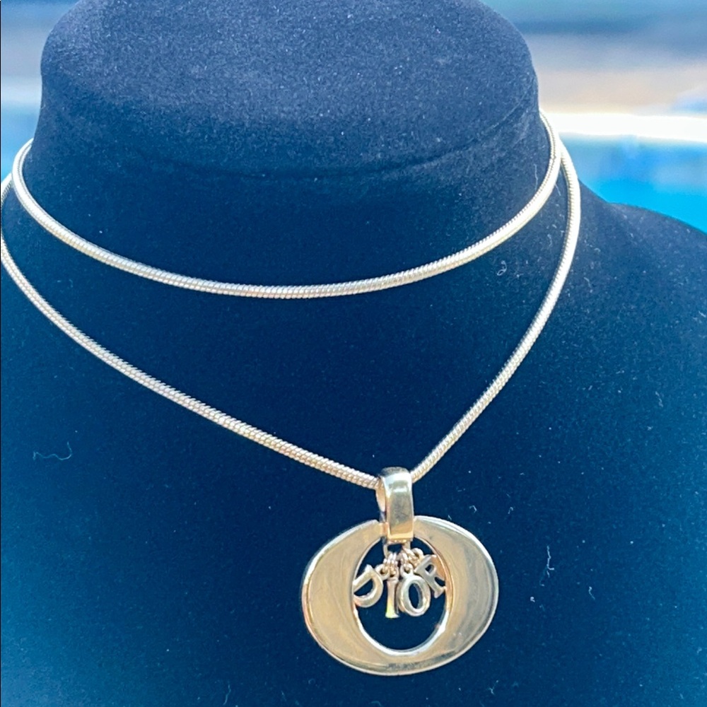 Dior Vintage Logo Necklace,